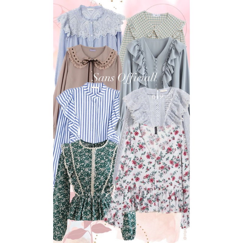 KEMEJA DAN BLOUSE KOREA (50 PCS)