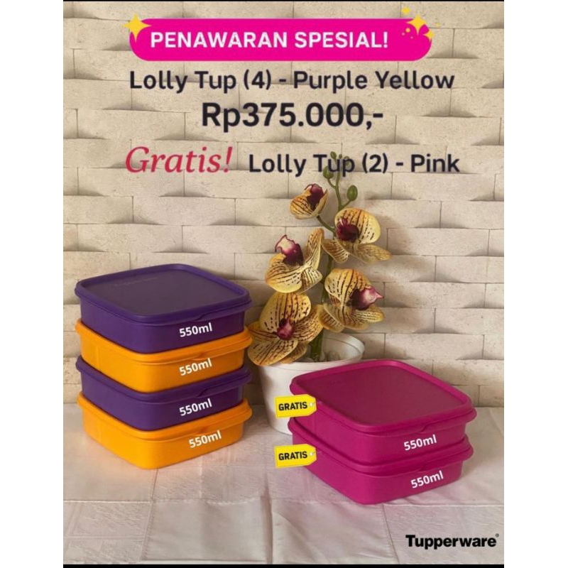 Tupperware lolly tup