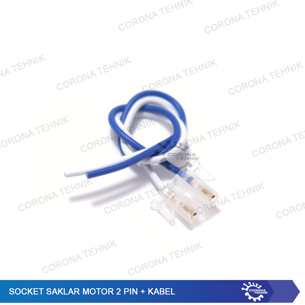 2 Pin + Kabel Socket Saklar Motor