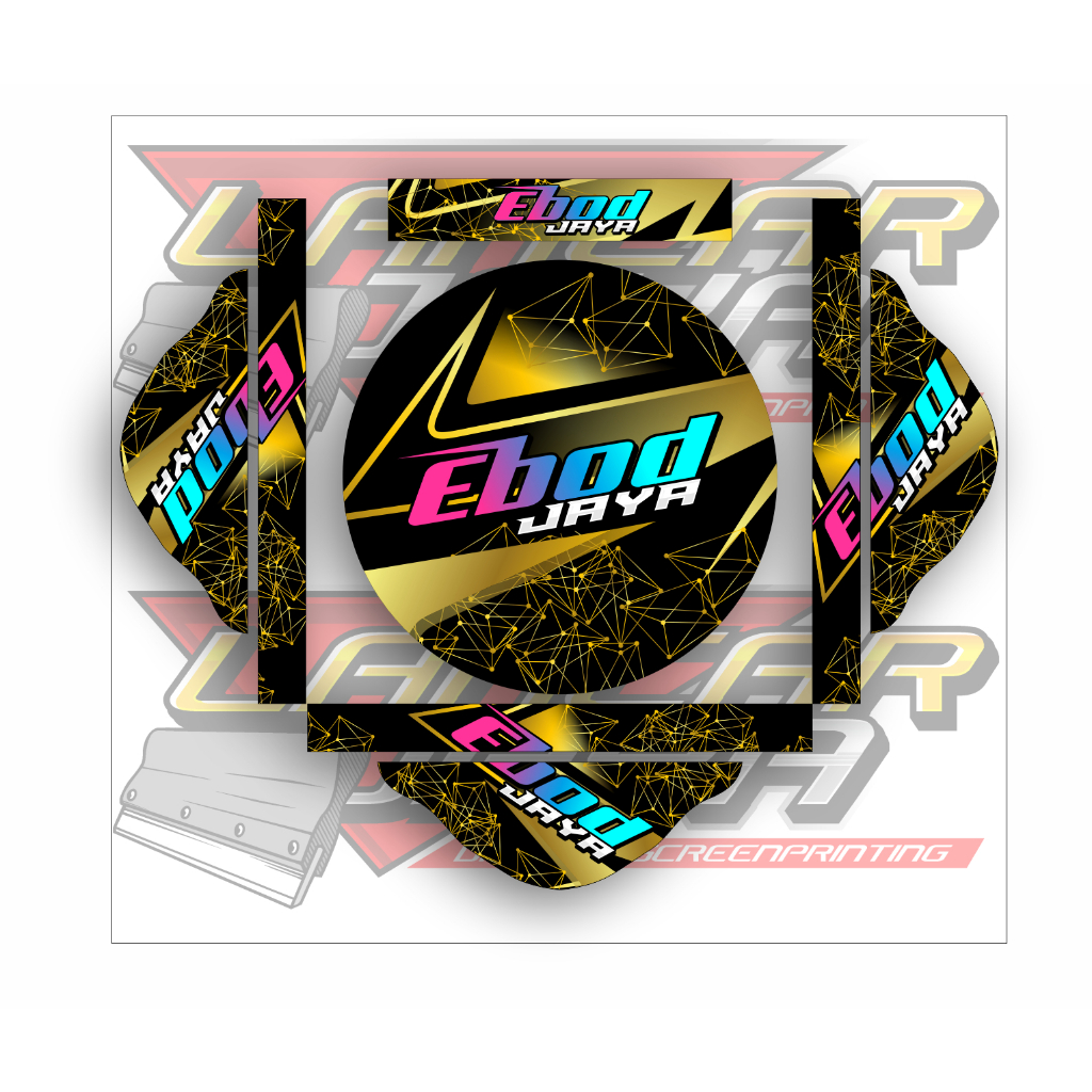 Stiker Sangkar Lovebird EBOD Graphic