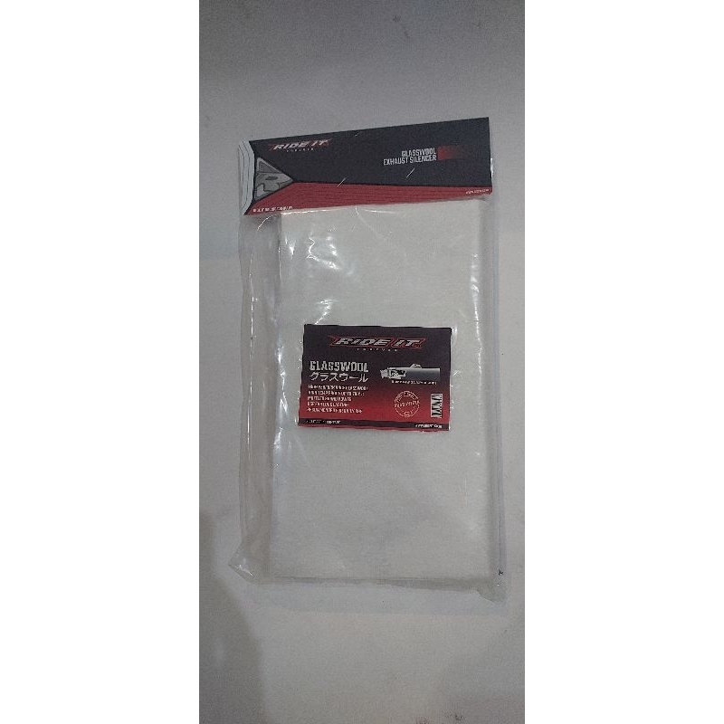 RIDE IT GASWOOL GASBUL KNALPOT PUTIH ORIGINAL RIDE IT