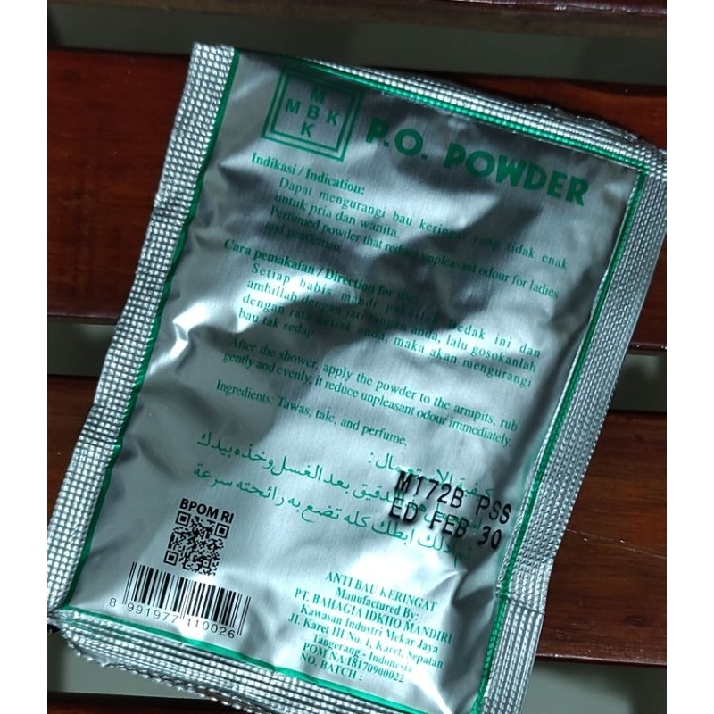 Bedak MBK Sachet / MBK Powder / Bedak Anti Bau Badan