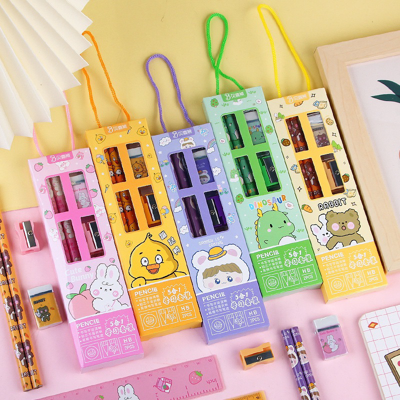 

GROSIR 30pcs set stationery paket alat tulis sekolah anak hadiah hampers kado lomba anak JunDW