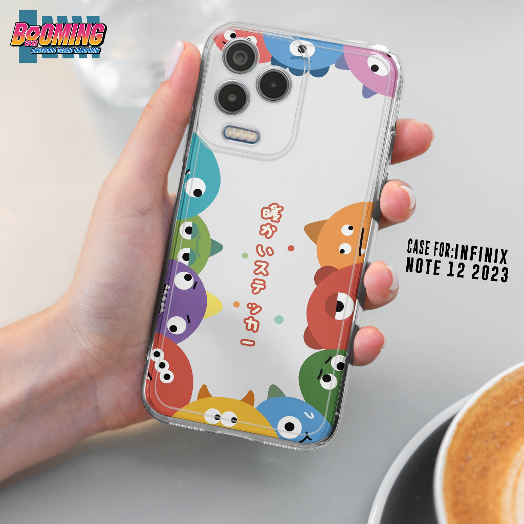 Case Infinix Note 12 2023 Casing Infinix Note 12 2023 Motif [MONSTER CUTE] Booming Case Softcase Pre