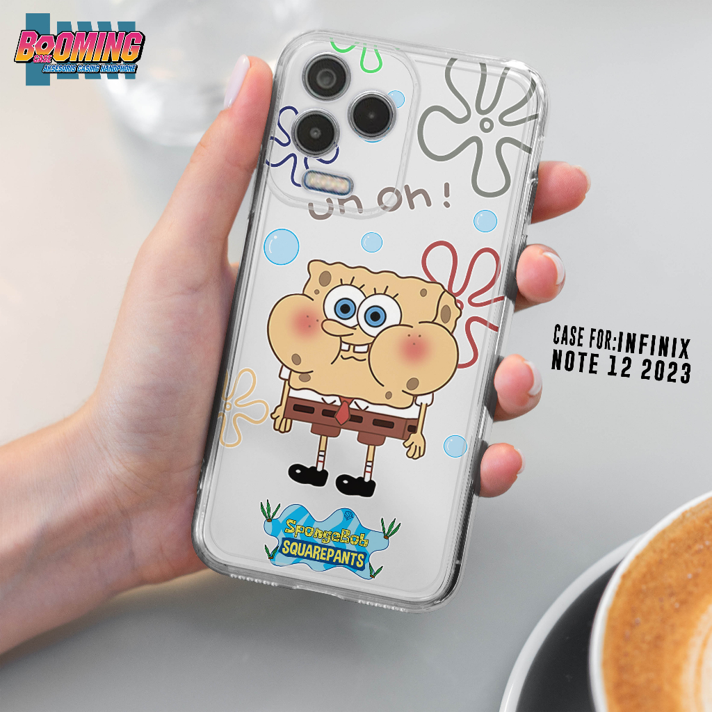 Case Infinix Note 12 2023 Casing Infinix Note 12 2023 Motif [SPONGEBOB] Booming Case Softcase Premiu
