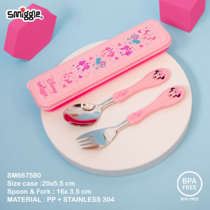 Smiggle Disney bottle/lunchbox/spoon