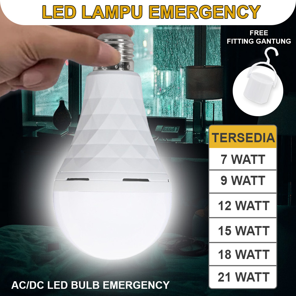 Lampu Padam otomatis / Bohlam Emergency LED Bulb Magic 9W 12W 18W 9 12 15 18 22 Watt