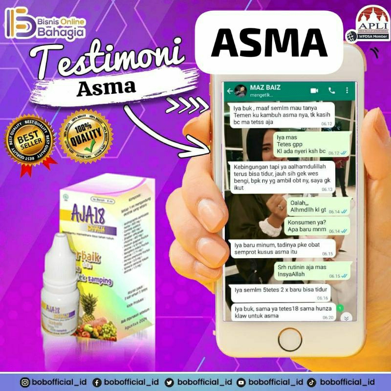 AJA18 AJAIB MENGOBATI ASMA TIROID BAKTERI VIRUS