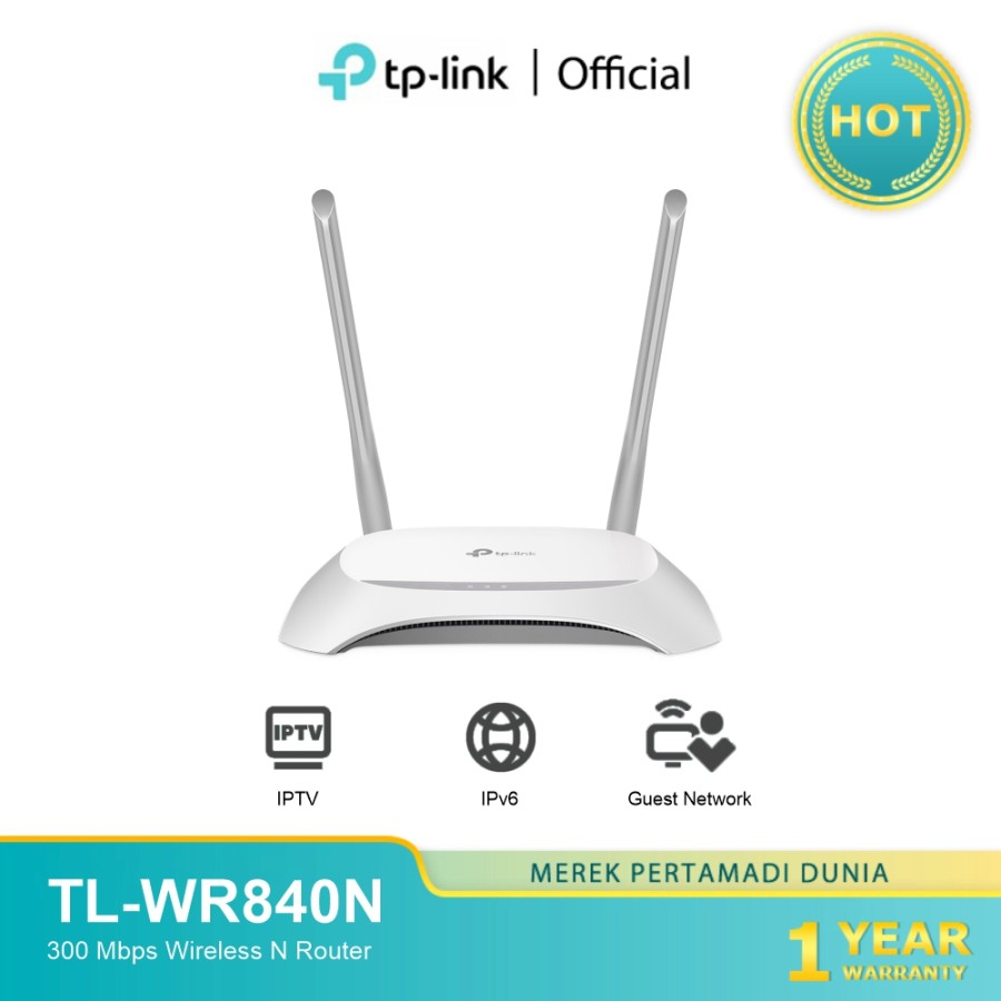 TP-LINK TL-WR840N 300Mbps WIRELESS N ROUTER