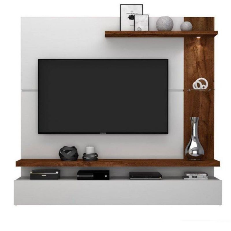 Backdrop TV Minimalis / Cabinet gantung elegan ukuran Besar (200x150x30x45) LB gray 3