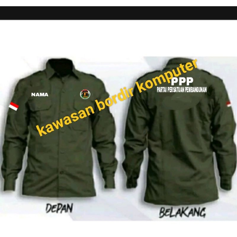Terbaru seragam partai PPP kemeja partai PPP pdh partai PPP seragam PPP pdh PPP kemeja PPP versi ter