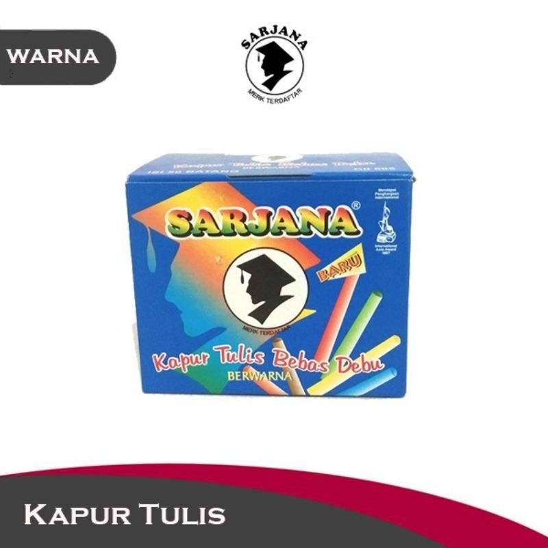 

Kapur Papan Tulis Warna - Warni Sarjana [ Isi 50 Pcs ] Untuk Papan Tulis Black Board
