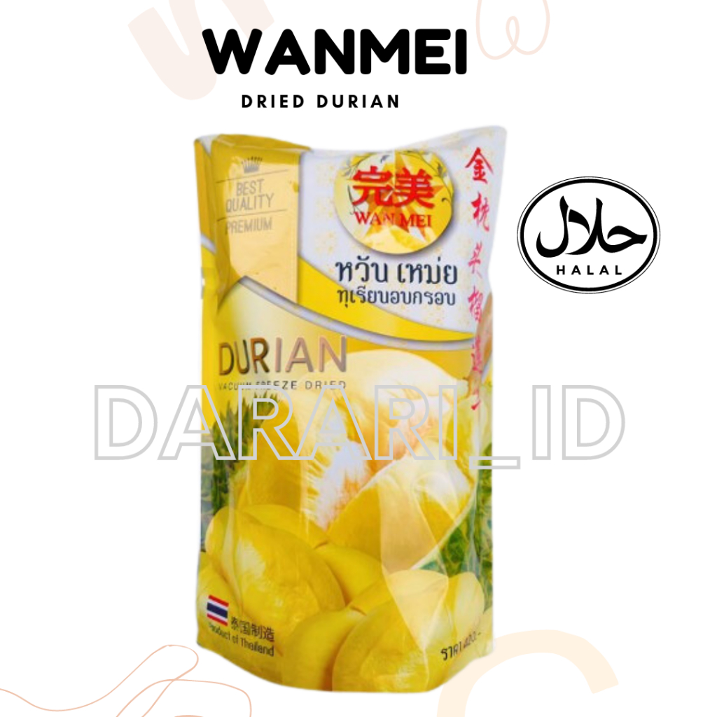 DURIAN KERING WANMEI THAILAND 210 GR