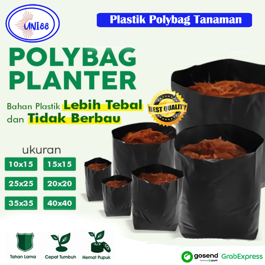 Plastik Polybag Tanaman Polibag Kecil Sedang Besar Tebal Semai Tanam