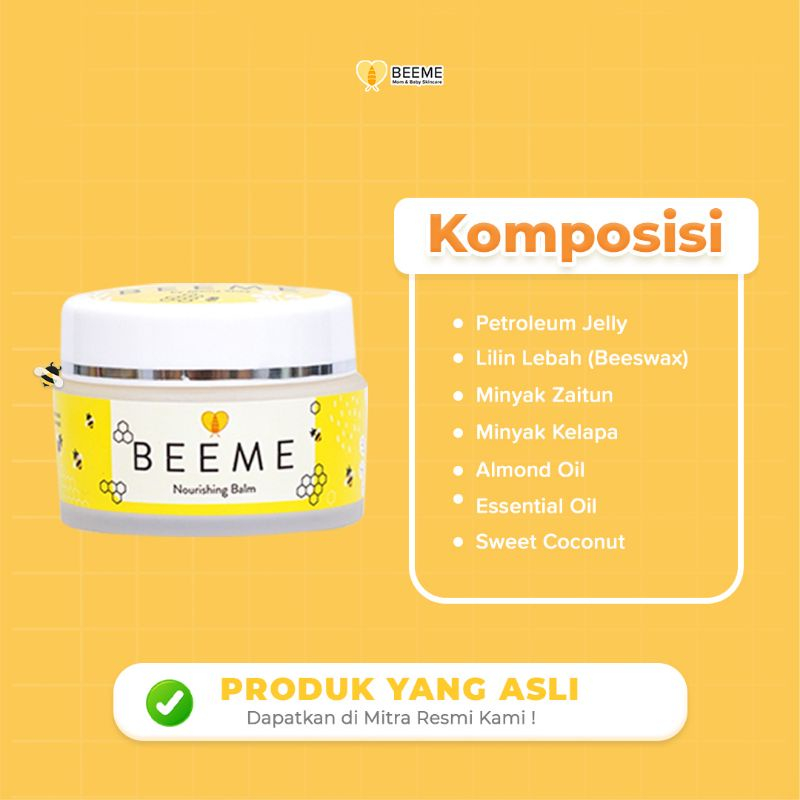 Beeme Nourishing Balm Skin Care Ibu dan Anak Pelembab Serbaguna Aman Untuk Bayi Kulit Wajah Bibir