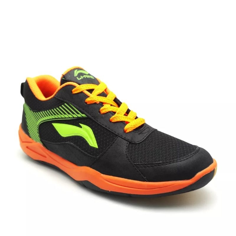 Sepatu Sport Olahraga Futsal Pria Li-Ning Outsole Karet Standart Running Lentur