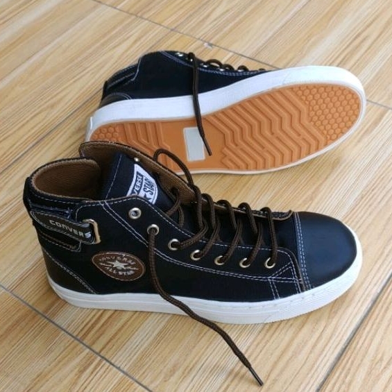 Sepatu Conves Boot Sneaker Casual Sol Sudah Di Jahit