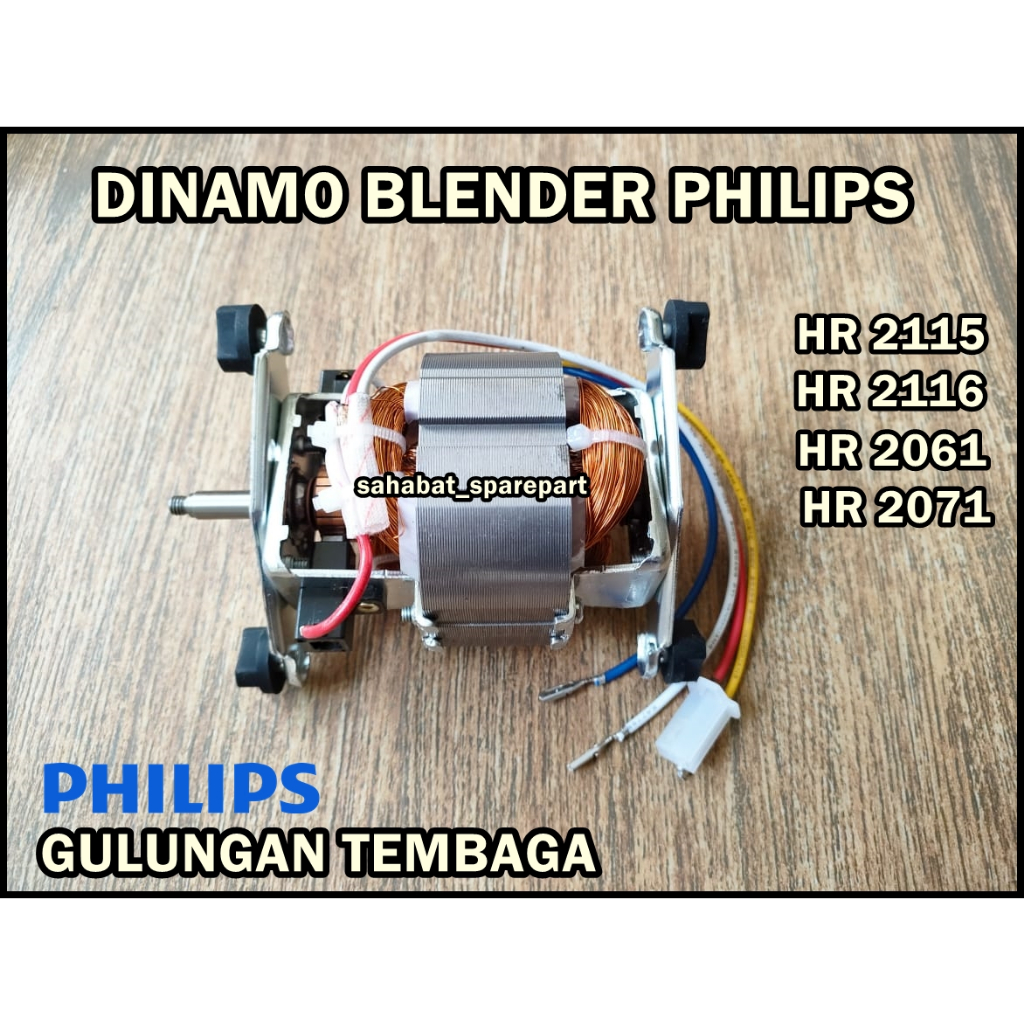 DINAMO BLENDER PHILIPS HR 2115/ 2116/ 2061/ 2071 GULUNGAN TEMBAGA