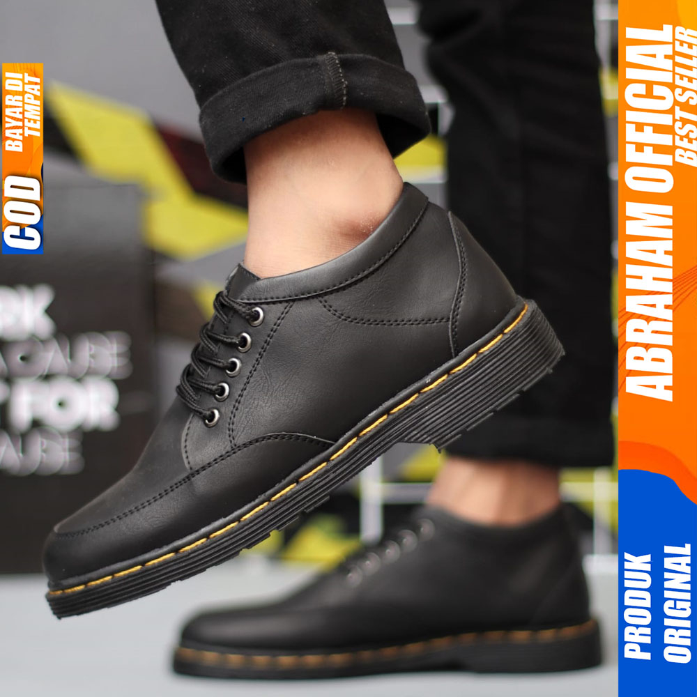 Sepatu Docmart Formal Casual Pantofel Kerja Hitam Pria