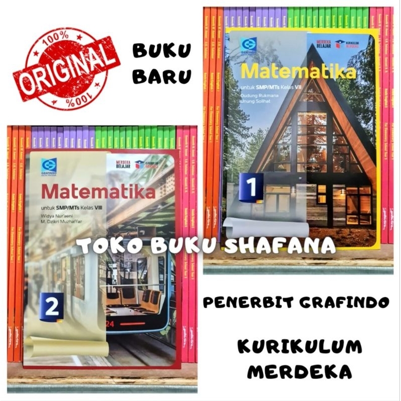 Buku Matematika SMP Kelas 7 8 / 1 2 Grafindo Kurikulum Merdeka Original