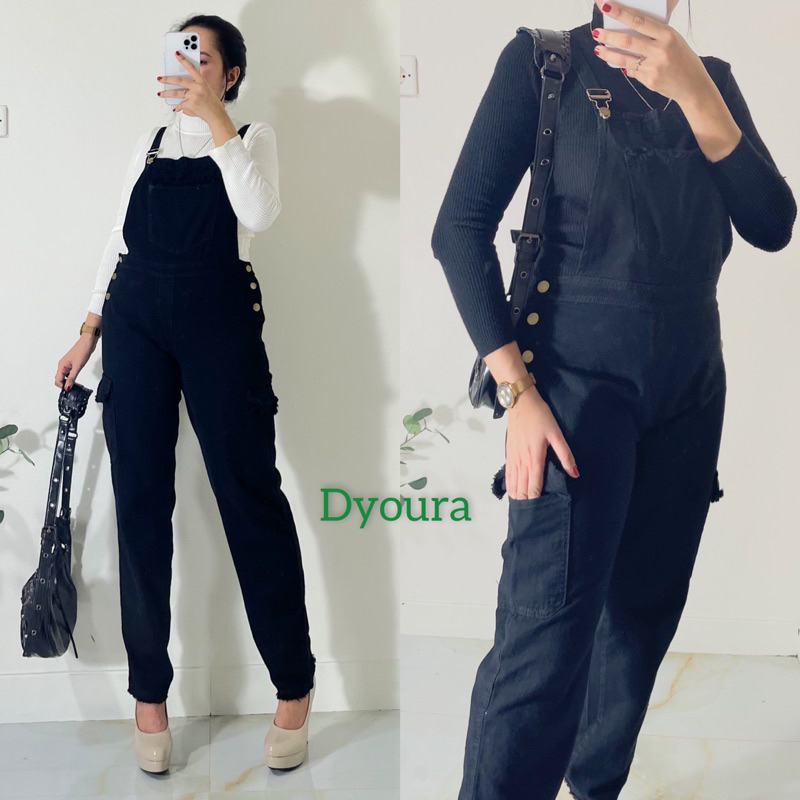 OVERALLS CEWEK KOREAN/ OVERALL TERBARU/ DYOURA OVERALL/ JUMPSUIT