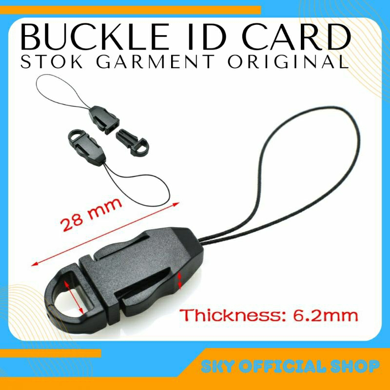 Gesper Tali Lanyard Buckle Acetal Gantungan Untuk Id Card Pods Kamera Hp