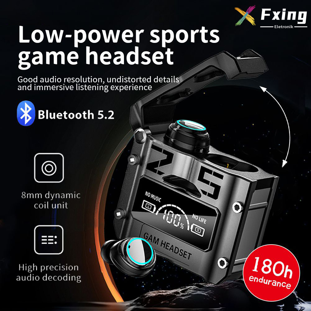 FXING TWS M25 M59 Bluetooth 5.3 Headset 3500mAh Power Bank 9D Stereo Wireless Headphone Sports Gaming Earbuds LED Mic Earbud