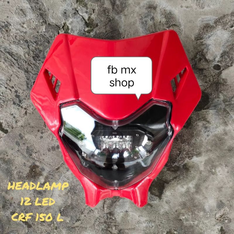 Lampu depan 12 led crf 150 l headlamp depan crf 150 l 12 led