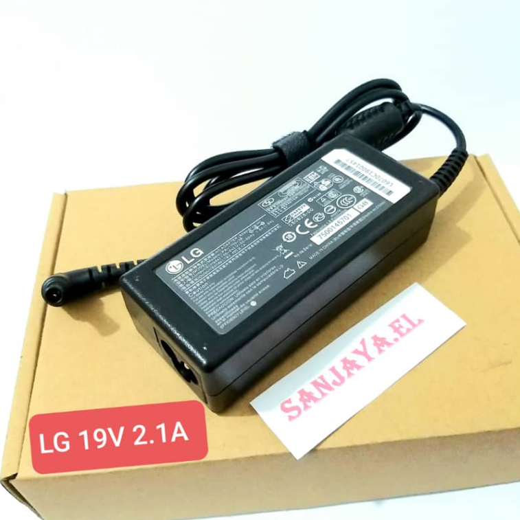 ORIGINAL Adaptor TV LG 22 - 24 inch 19V 2.1A(5.5*3.0)pin JARUM