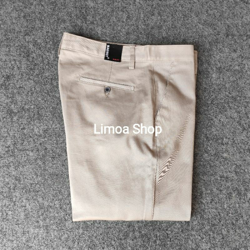 Celana Chino Krem Slimfit Katun Tebal Bahan Strech / Melar MT 02