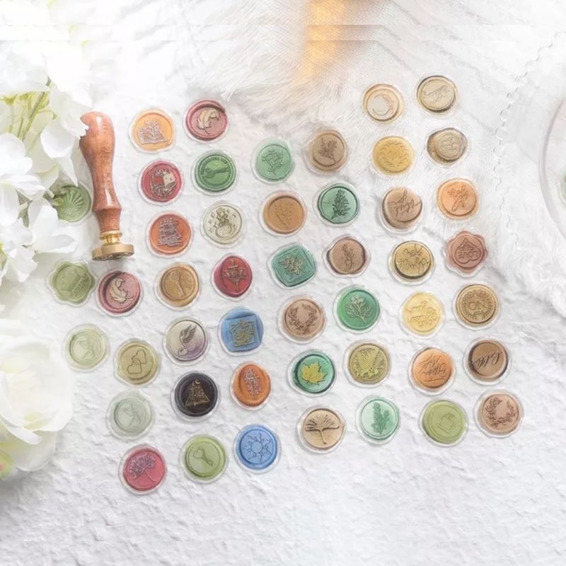 

Sealing Wax Sticker • Stiker segel lilin vintage