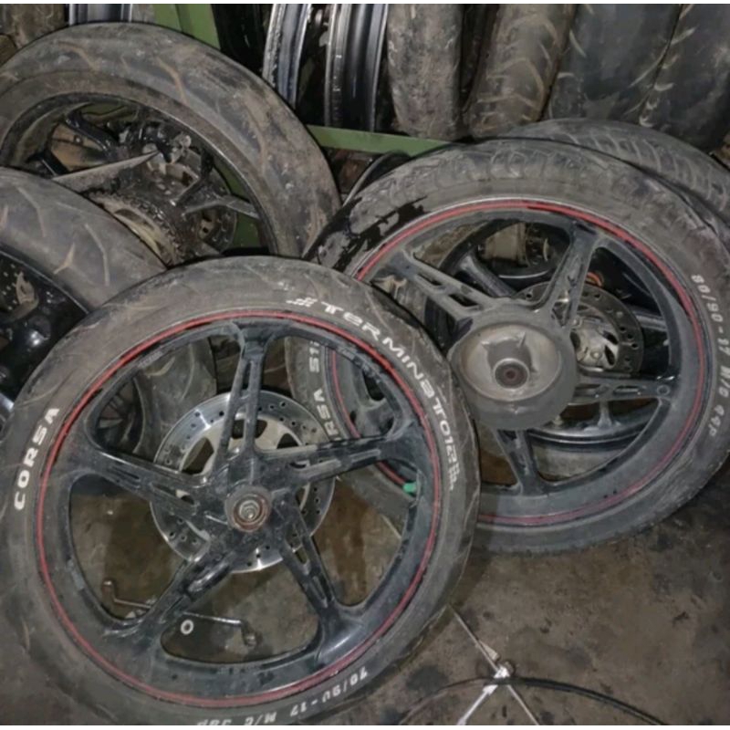 velg velk lingkaran roda depan belakang ori original yamaha jupiter mx old pnp jupiter z robot z1 be