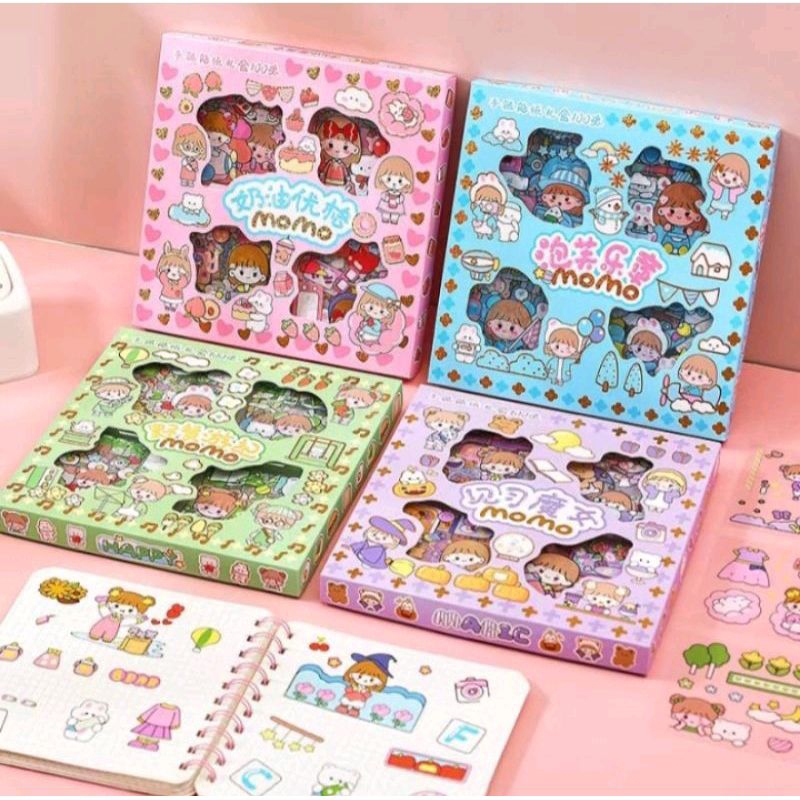

100 Lembar Stiker Motif Kartun Korea Lucu Anti Air Dekorasi Handbook Scrapbook DIY