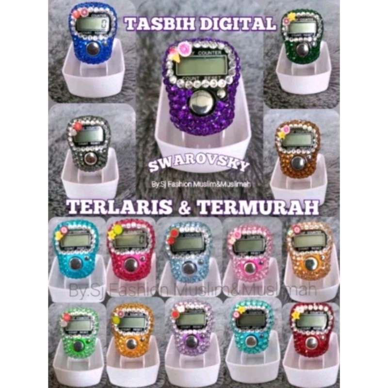 Promo !Tasbih Digital Hias Mutiara Terlaris Termurah