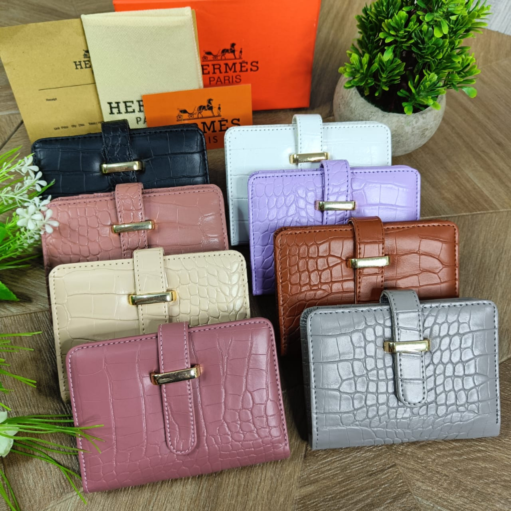 CARD HOLDER DOMPET KARTU WANITA MINI LUCU PLUS BOX DAN DUST BAG , DOMPET UANG KERTAS CEWEK KECIL SIM