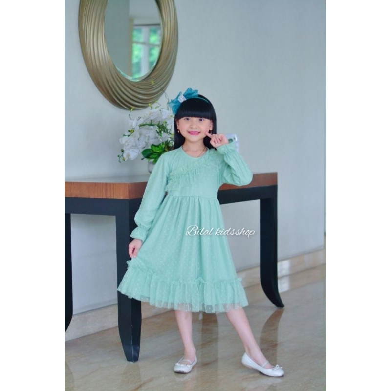 GAMIS BRUKAT ANAK LENGAN PANJANG 1-10 TAHUN ( TANPA HIJAB )