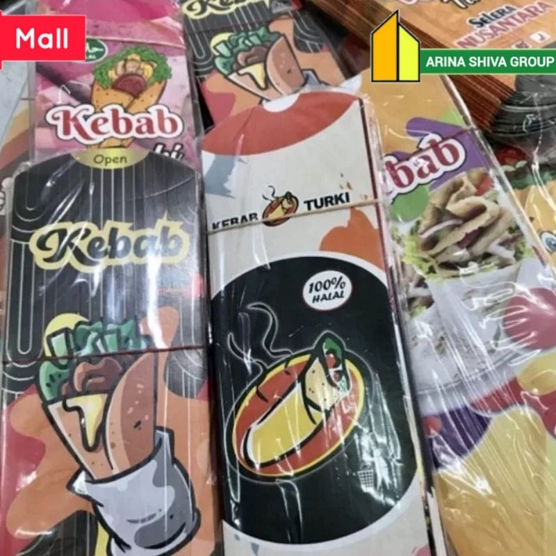 

100 LEMBAR KERTAS KEBAB TARIKAN UKURAN 24 × 9 CM HIGH QUALITY PAPER CRAFT TEBAL PRODUK TERBARU | KOTAK KEBAB KEKINIAN | DUS KEBAB VIRAL TIKTOK | KEMASAN KEBAB KEKINIAN | BOX KEBAB VIRAL | ARINA SHIVA GROUP 6029