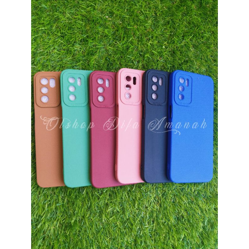 CASE OPPO A16 SOFTCASE PRO CAMERA SILIKON PELINDUNG CAMERA MACARON
