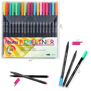 

Ohuhu 36 Colors Fineliner Pens 0.4mm / Drawing Pen 0.4mm