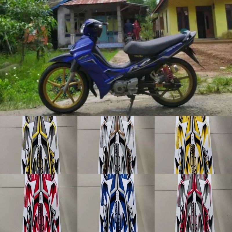 COD/Sticker variasi tahilock tahuland Jupiter z lama 2005-2009 striping motor Jupiter Z