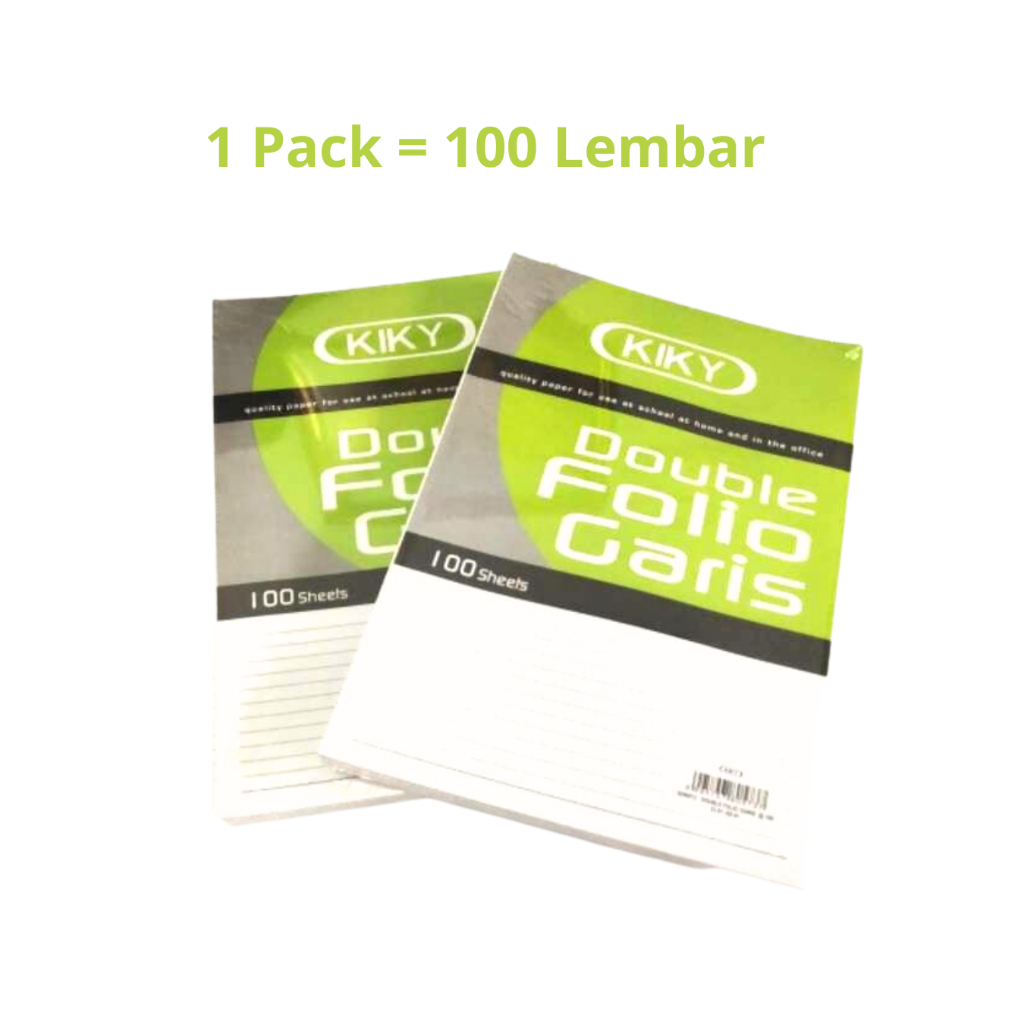 

Double Folio bergaris kiky Isi 100 Lembar