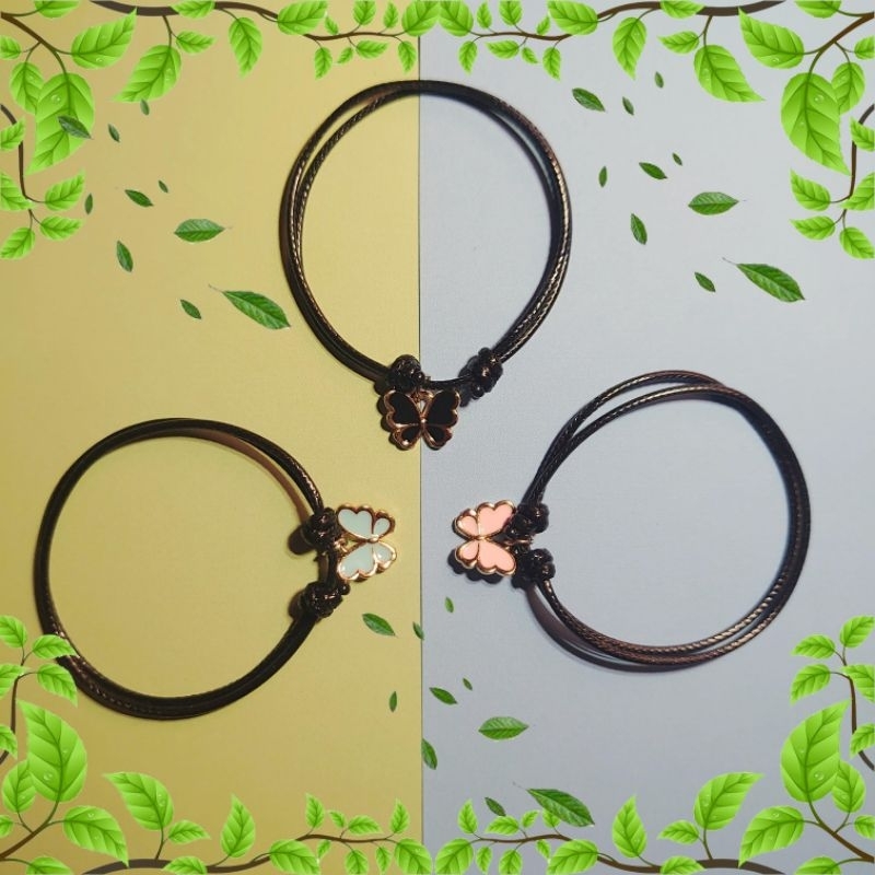 Gelang karakter Kupu Kupu/ 3 Gelang Persahabatan Kupu-kupu