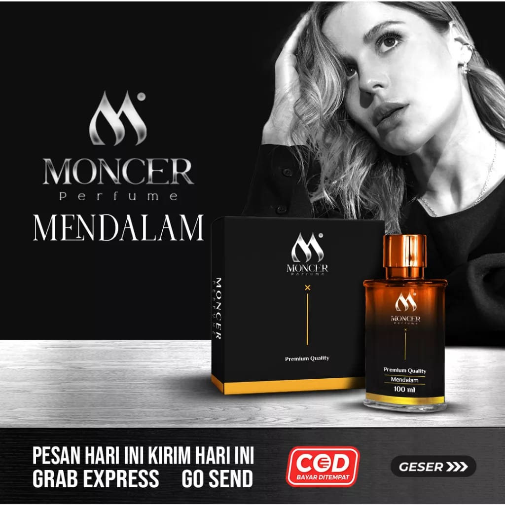 Parfum Moncer 100 ML Memiliki 4 Varian Memikat- Mendalam-Merindu-Mesra