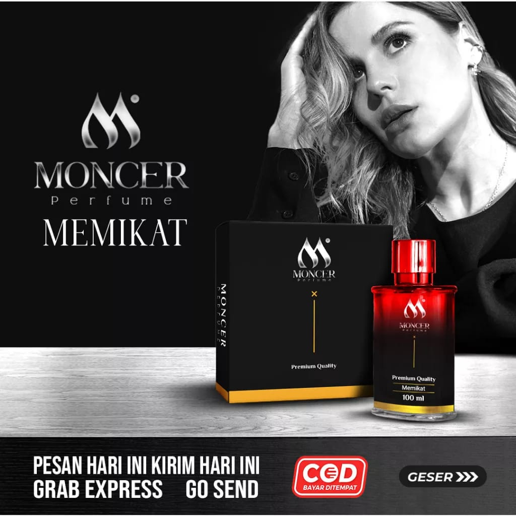 Parfum Moncer 100 ML Memiliki 4 Varian Memikat- Mendalam-Merindu-Mesra