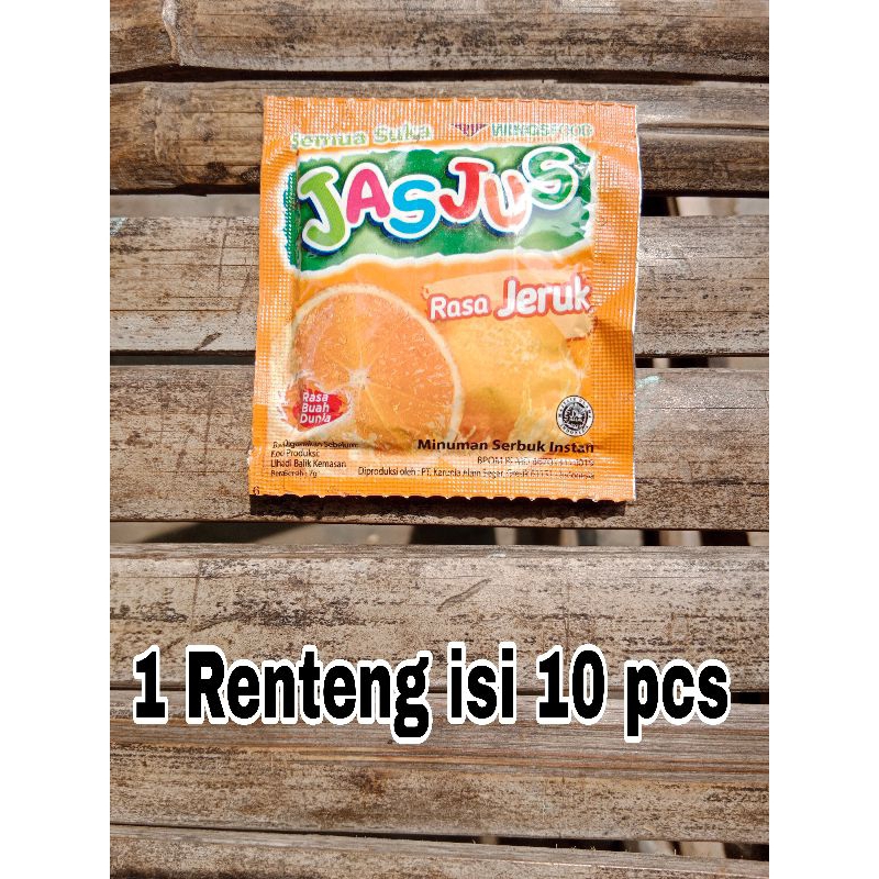 

Jasjus Rasa Jeruk 1 Renteng isi 10 pcs