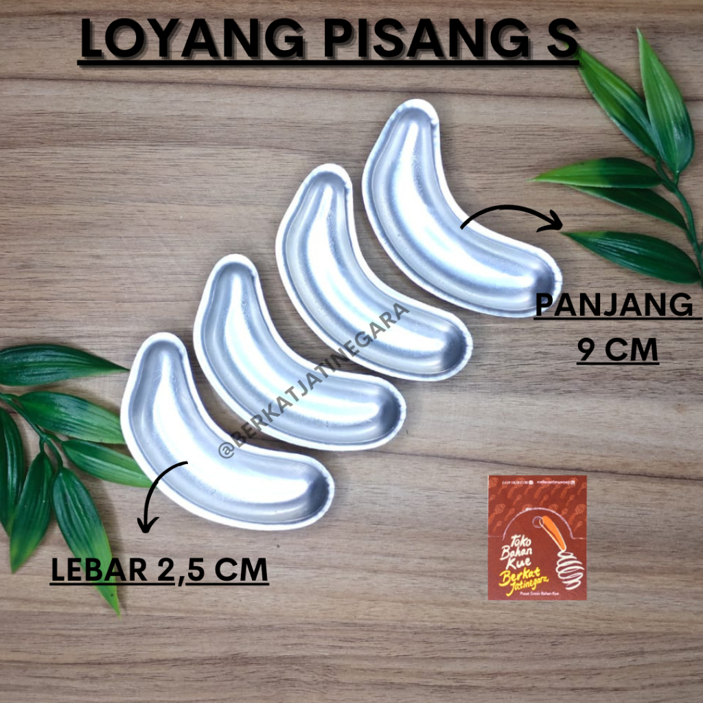 LOYANG BANANA / LOYANG PISANG / LOYANG KUE BENTUK PISANG / 10 PCS