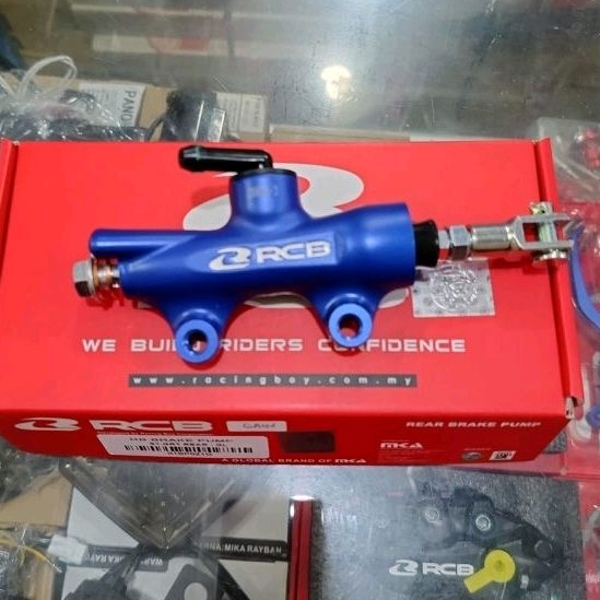 Master Rem Belakang RCB Racingboy Original S1 14mm Rear Brake Pump / Tonjokan Master rem Belakang S1 14mm CNC