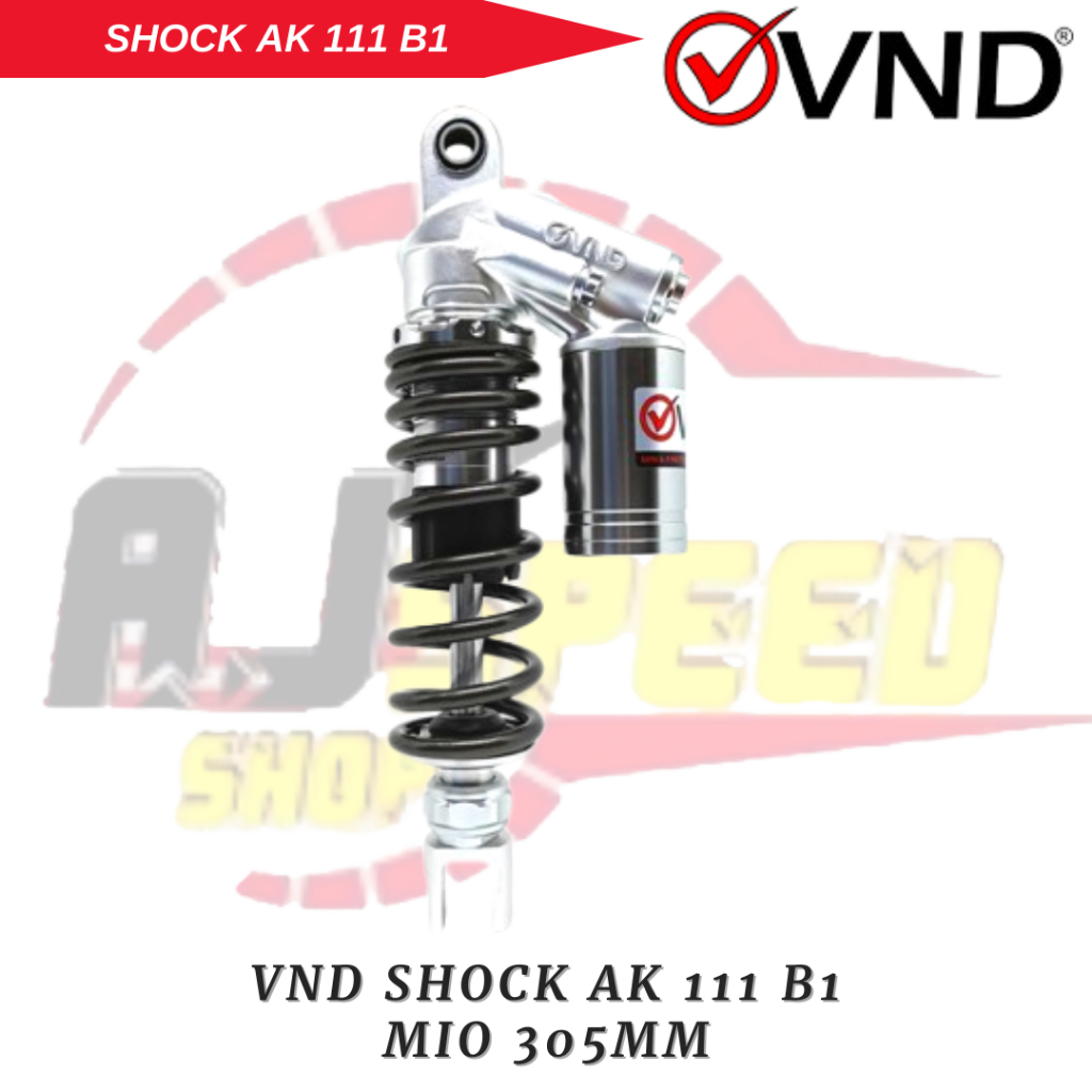 VND Shock Shockbreaker AK 111 B1 Tabung Atas Mio Beat Karbu Scoopy 305mm / VND Original
