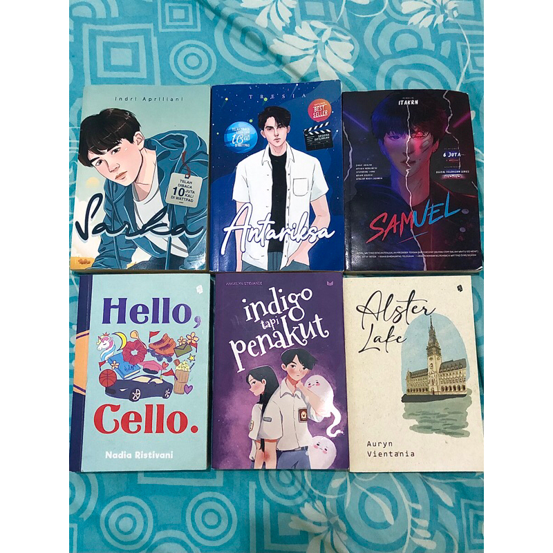 PRELOVED NOVEL REMAJA •– sarka – antariksa – samuel – hello, cello – indigo tapi penakut – alster la