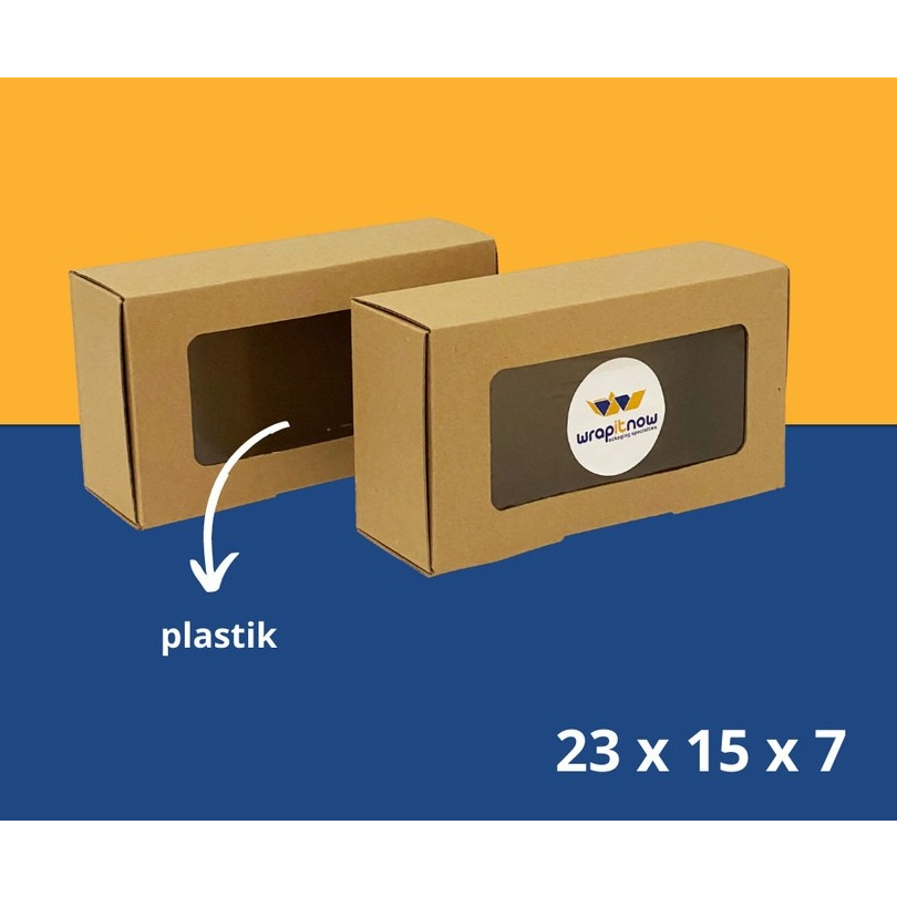 

KARDUS DIE CUT JENDELA MIKA 10pcs 23x15x7cm COKLAT